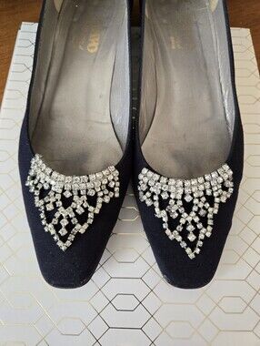Vintage Musi Rhinestone Shoe Clips